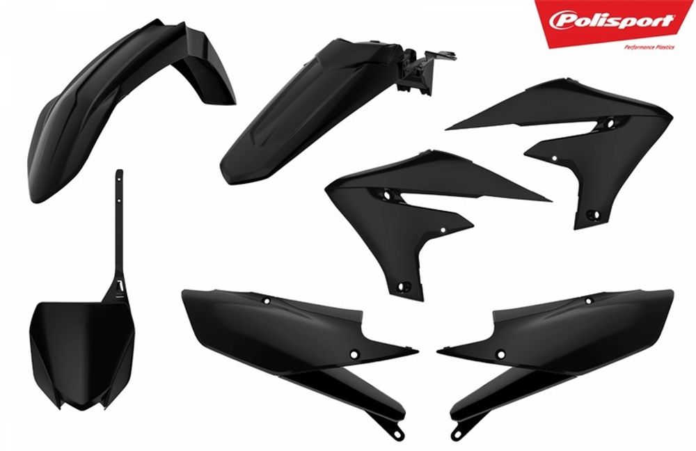 SP 1086153003 POLISPORT Plastik-Kit schwarz Yamaha YZ450F passend fuer YAMAHA YZ 250 F Schwarz