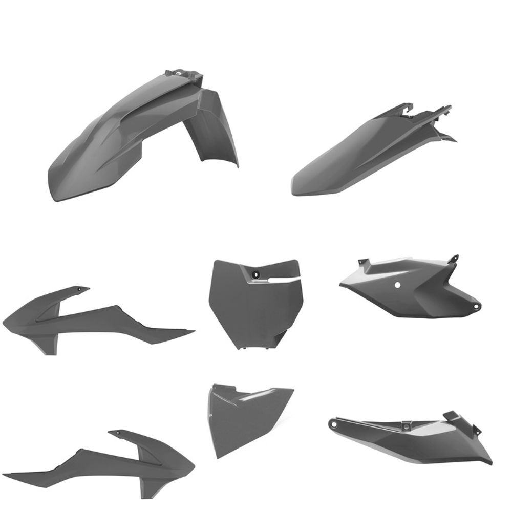 SP 1086165005 POLISPORT Kunststoff-Kit - Grau/Grau passend fuer KTM 85 SX Grau