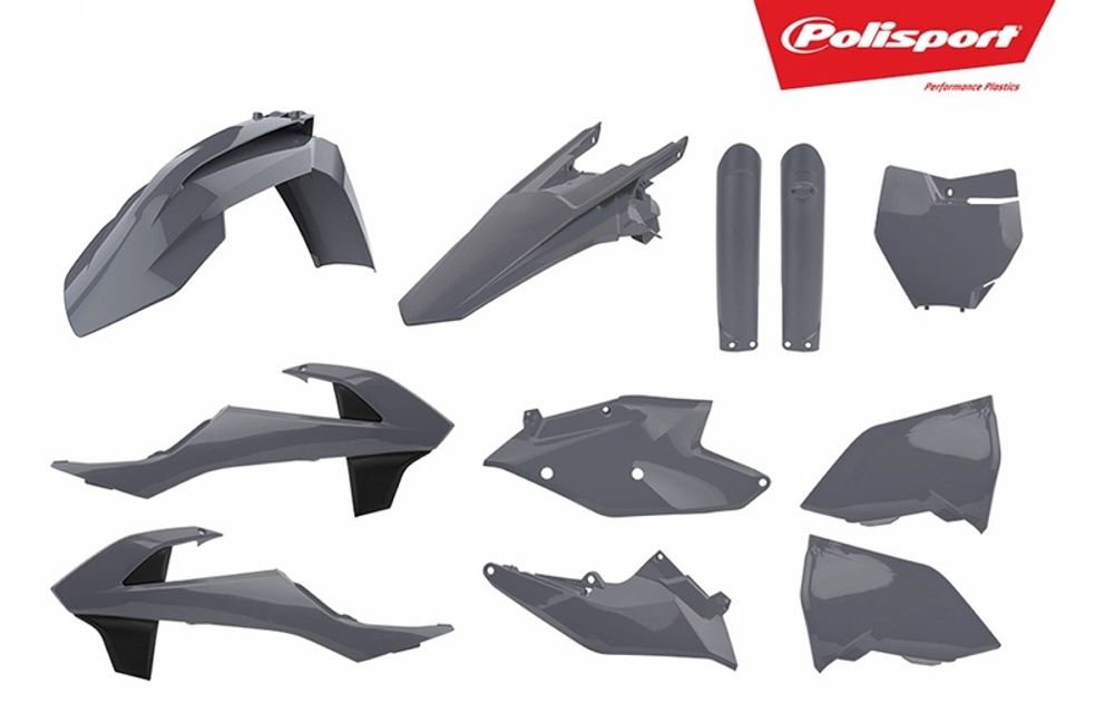 SP 1086173008 POLISPORT Plastik-Kits Nardo-grau KTM SX/SX-F passend fuer KTM 450 SX-F Grau