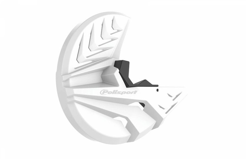 SP 1086206002 POLISPORT Gabelfuß und Bremsscheiben-Protektor passend fuer HONDA CRF 250 R Weiss