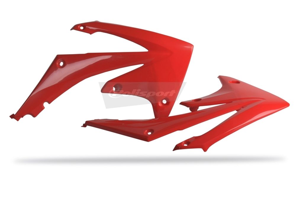SP 1086275001 POLISPORT Kühlerspoiler seitlich CRF250-450R 10-12 Rot passend fuer HONDA CRF 250 R Rot
