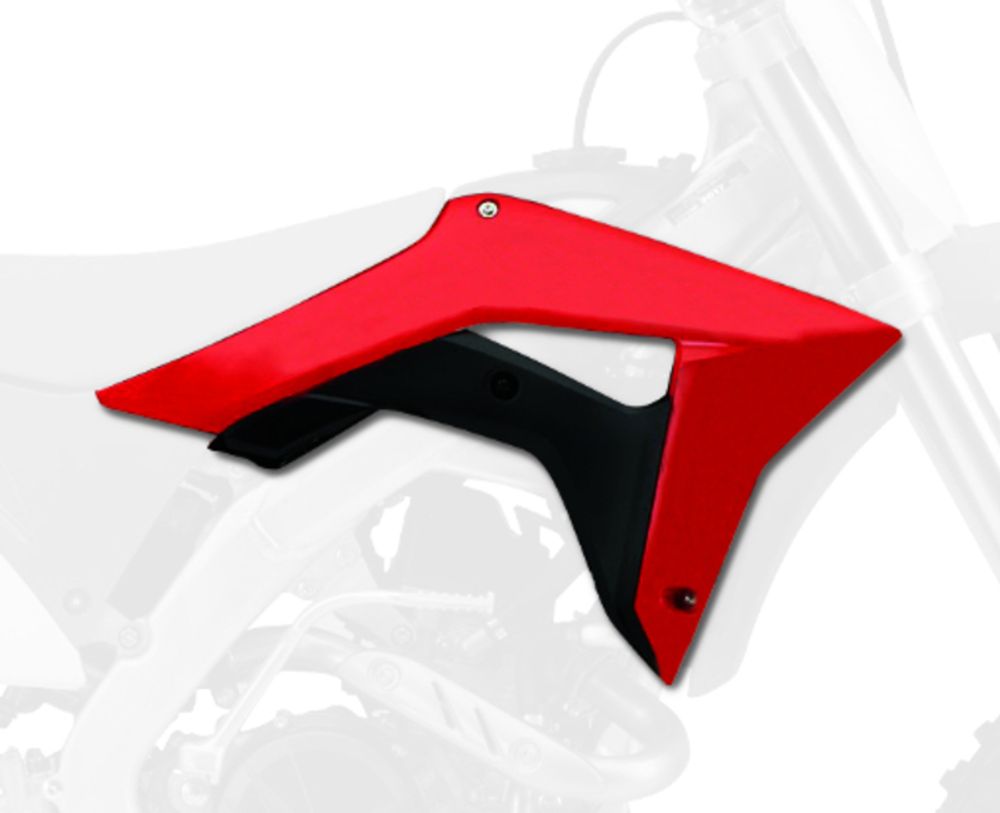 SP 1086283003 POLISPORT Kühlerspoiler seitlich Originalfarbe 17 Rot/Schwarz Honda CRF450R/RX passend fuer HONDA CRF 450 R OEM