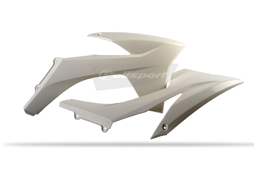 SP 1086299002 POLISPORT Kühlerspoiler seitlich Weiß KTM passend fuer KTM 350 EXC-F Weiss