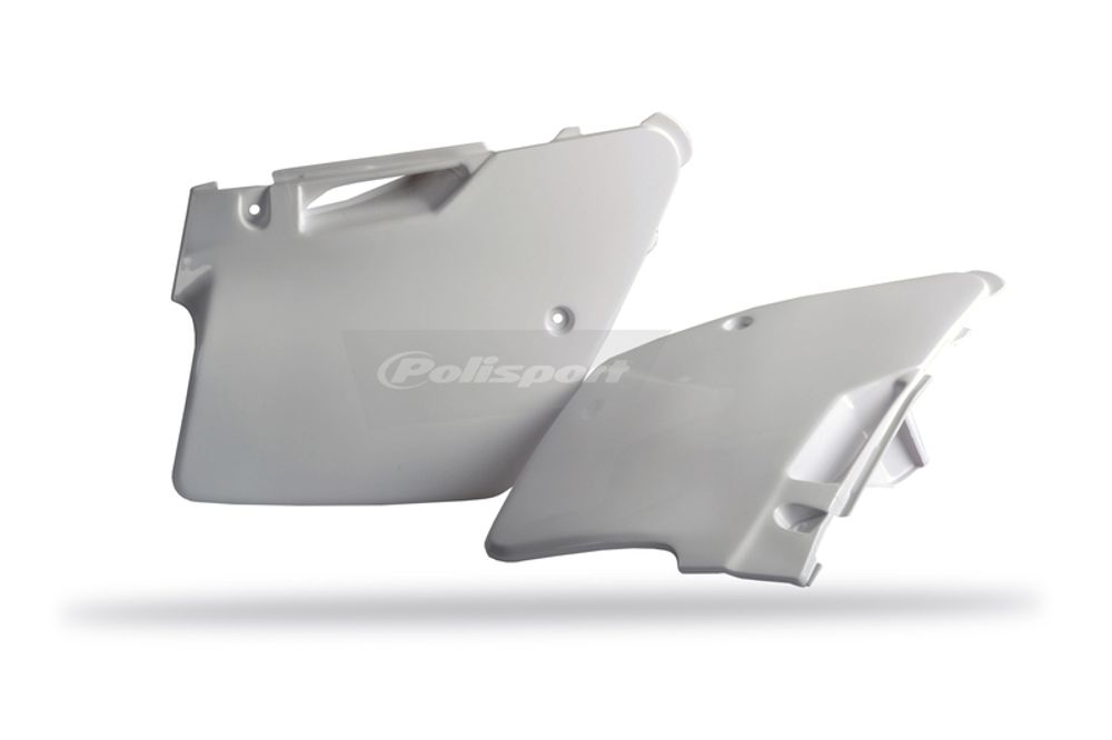 SP 1086312001 POLISPORT Seitenverkleidungen passend fuer KAWASAKI KX 125 Weiss
