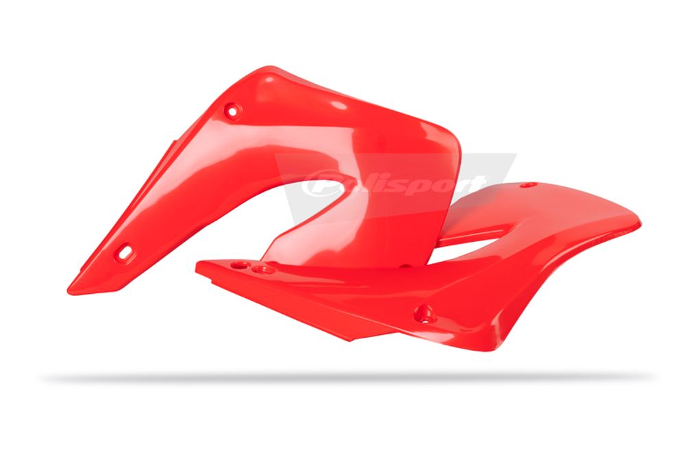 SP 1086317001 POLISPORT Kühlerspoiler seitlich Rot Honda CR125R/C R250R passend fuer HONDA CR 250 R Rot