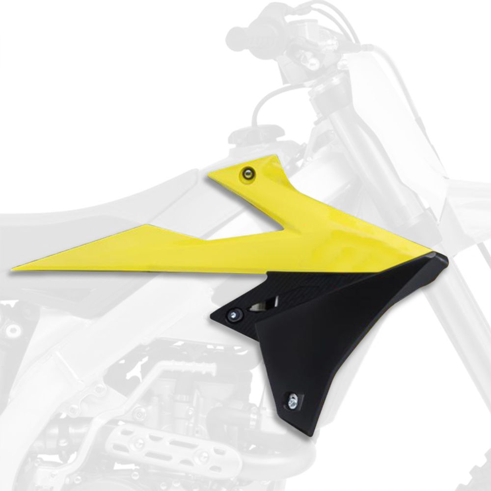 SP 1086318001 POLISPORT Kühlerspoiler seitlich Originalfarbe 2018 Gelb/Schwarz Suzuki RM-Z450 passend fuer SUZUKI RM-Z 250 OEM