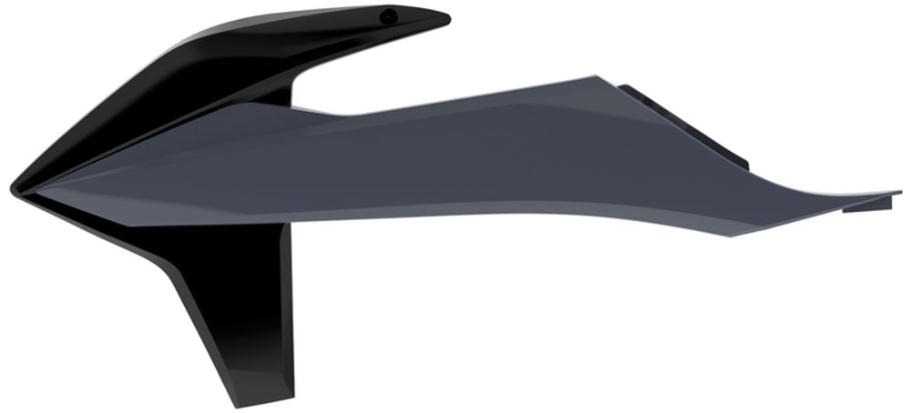 SP 1086324006 POLISPORT Kühlerspoiler seitlich Schwarz/Nardo-Grau KTM SX/SX-F passend fuer KTM 125 SX Grau