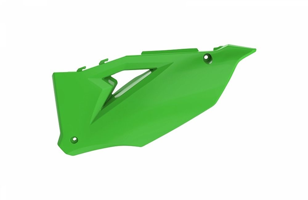 SP 1086332001 POLISPORT Seitenverkleidungen passend fuer KAWASAKI KX 250 Grün