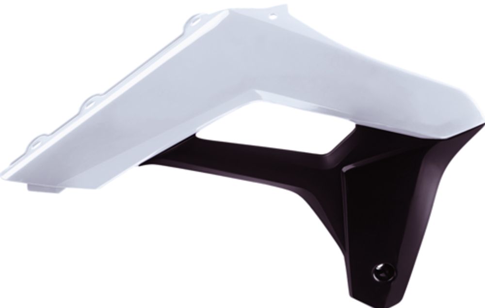 SP 1086336002 POLISPORT Kühlerspoiler seitlich Weiß/Schwarz passend fuer SHERCO 250 SC