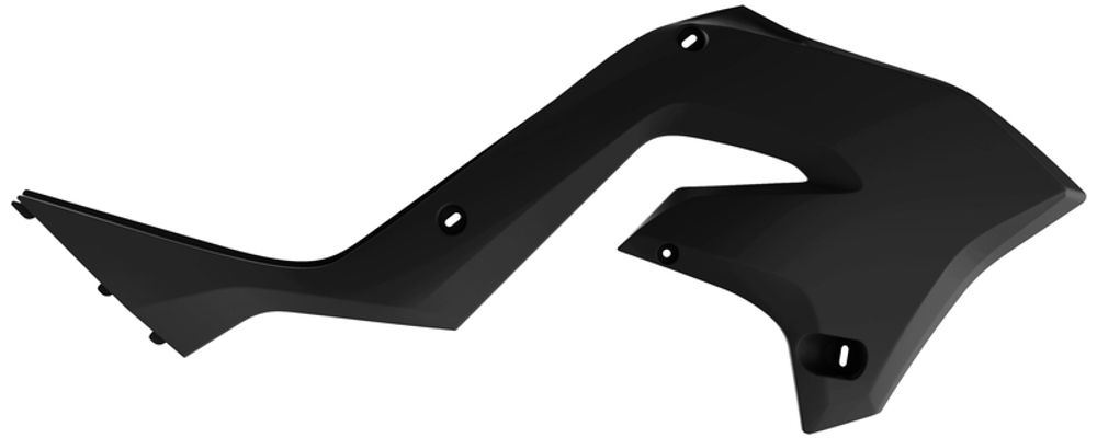 SP 1086340002 POLISPORT Kühlerspoiler seitlich seitlich Schwarz Kawasaki KX125/250 passend fuer KAWASAKI KX 125 Schwarz