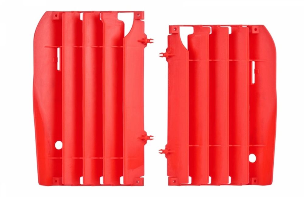 SP 1086422002 Kühlerabdeckung POLISPORT rot Honda CR125R /250R passend fuer HONDA CR 125 R Rot