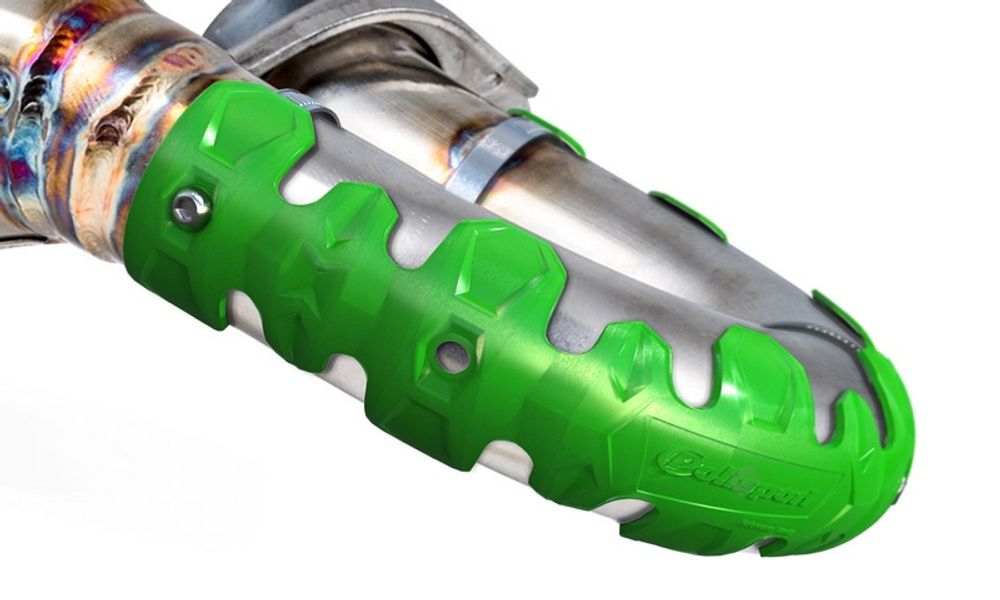 SP 1086457005 POLISPORT Long Pipe Guard Green passend fuer YAMAHA YZ 450 F Grün