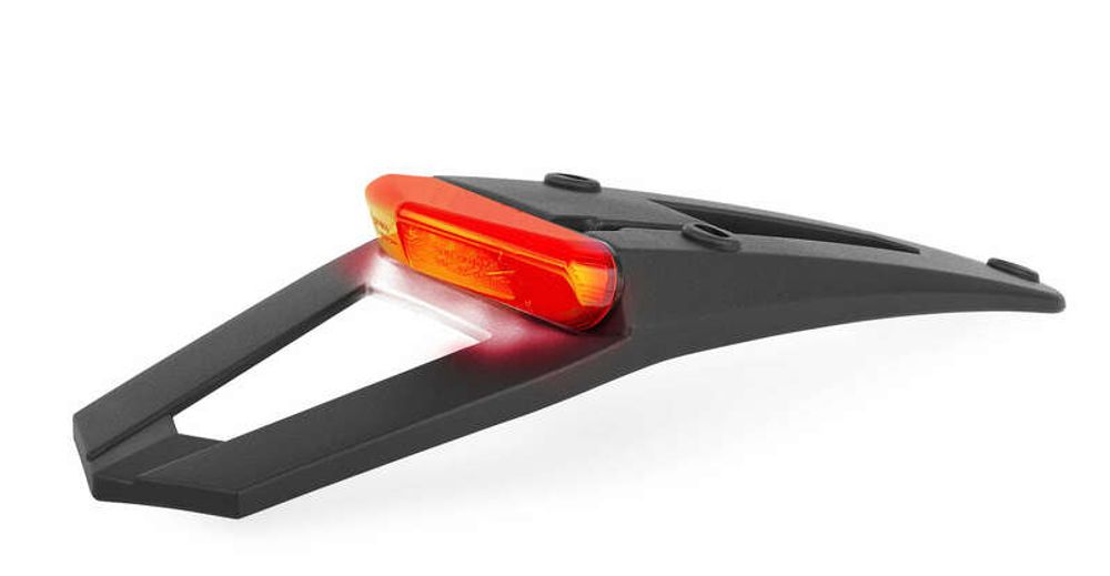 SP 1086523001 POLISPORT RSP LED 3.0 Kotflügelverlängerung hinten schwarz mit Rücklicht + Kennzeichenleuchte passend fuer BETA RR 250 2T Schwarz