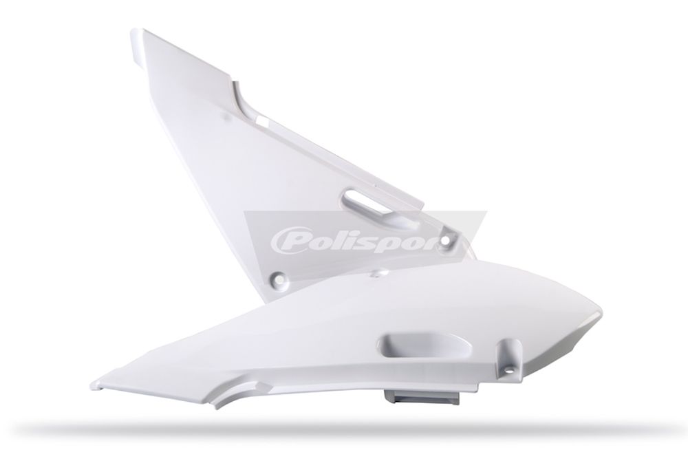 SP 1086586001 POLISPORT Seitenverkleidungen passend fuer KAWASAKI KX 100 Weiss