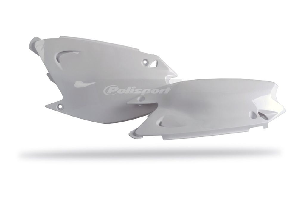 SP 1086591002 POLISPORT Seitenverkleidungen passend fuer KAWASAKI KX 250 Weiss