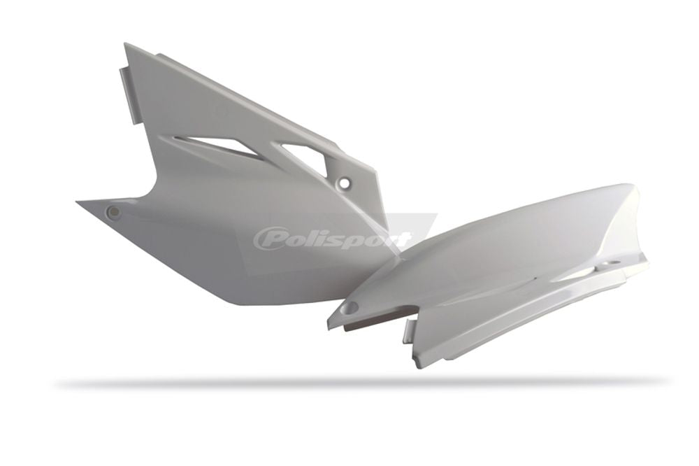 SP 1086602001 POLISPORT Seitenverkleidungen passend fuer KAWASAKI KX 450 F Weiss