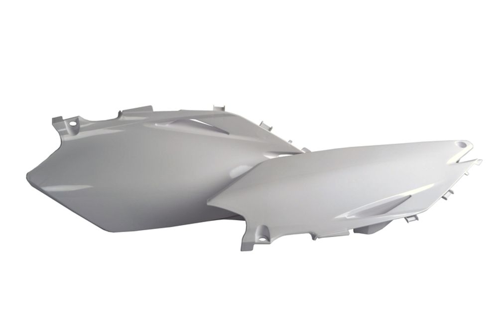 SP 1086609001 POLISPORT Seitenverkleidungen passend fuer HONDA CRF 450 R Weiss