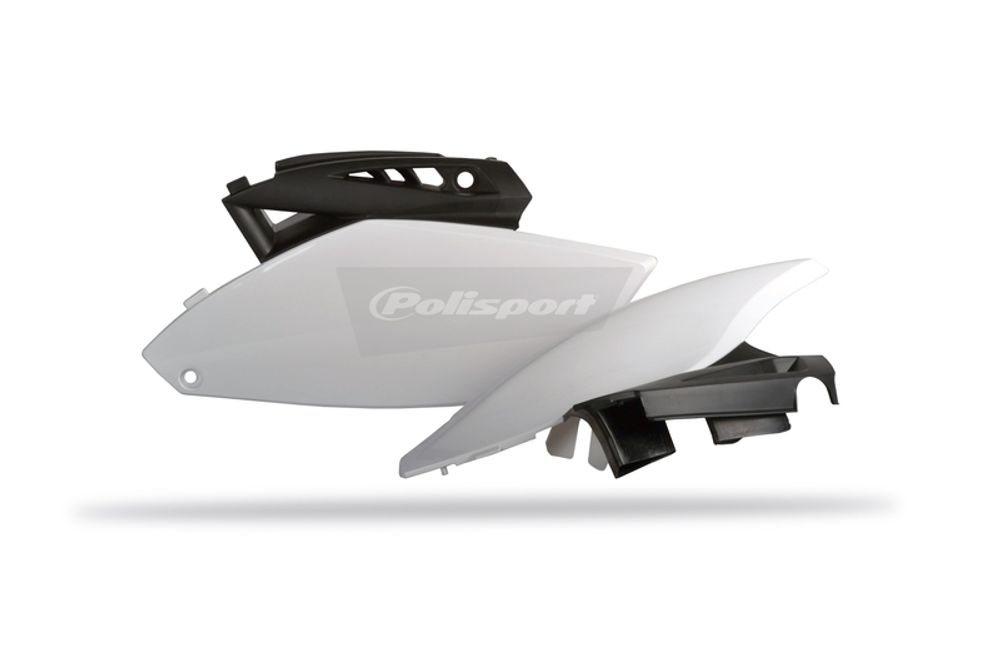 SP 1086615001 POLISPORT Seitenverkleidungen - OEM Color (12-13) Schwarz/Weiß passend fuer YAMAHA YZ 250 F Weiss