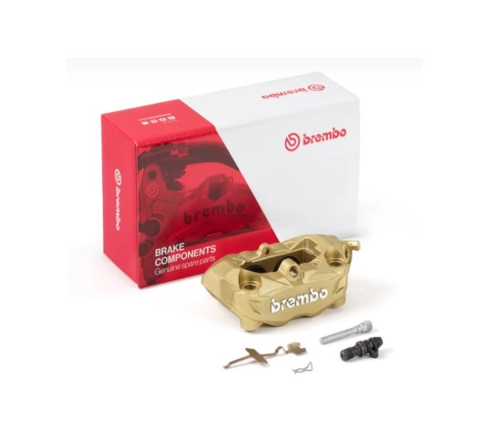 SP 1090752 BREMBO M4 Bremssattel vorne links Gold Ø32mm passend fuer BMW R 1200 GS ADVENTURE Gold