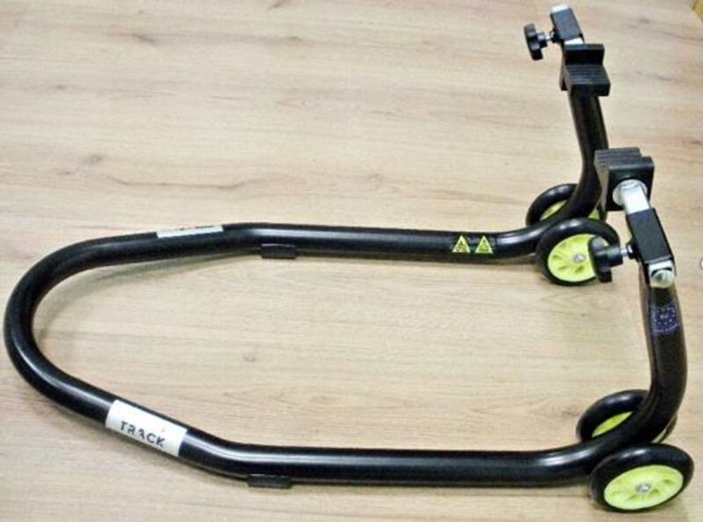 SP 1092831 BIHR Home Track Front Paddock Stand mit ''T'' Adaptern Radial Matt Schwarz passend fuer Schwarz