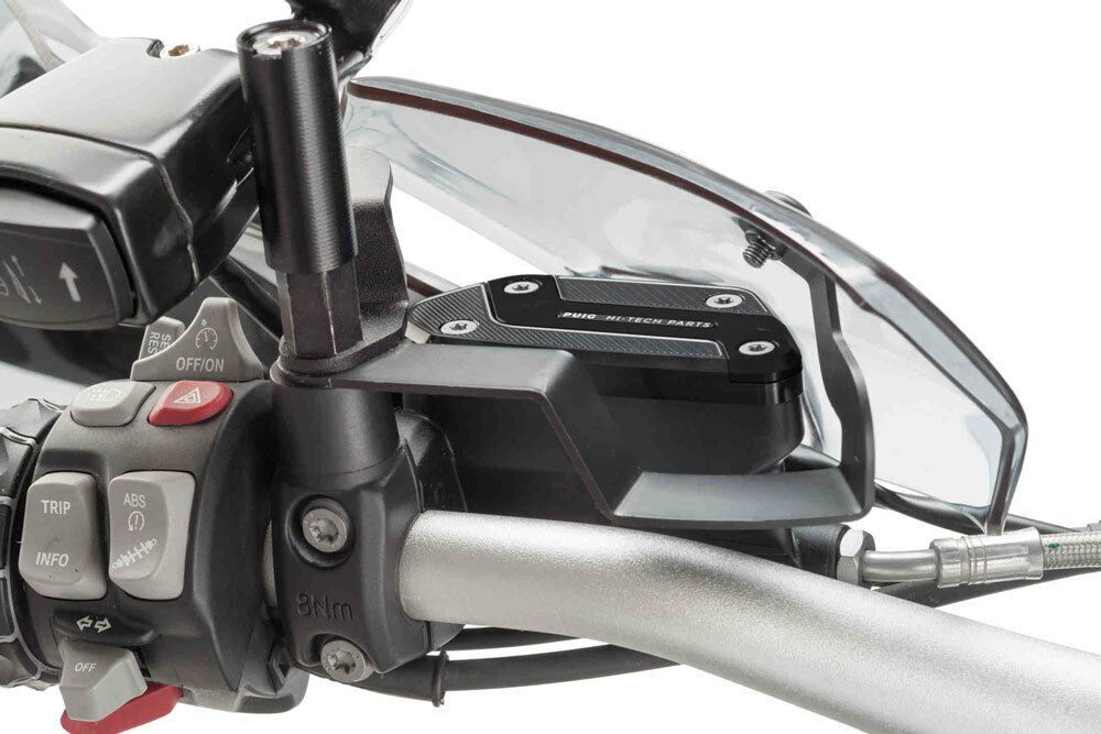 Puig 9273N Abdeckung des Bremssflüssigkeitsbehälter Kompatibel/Ersatz für BMW R1200GS Schwarz