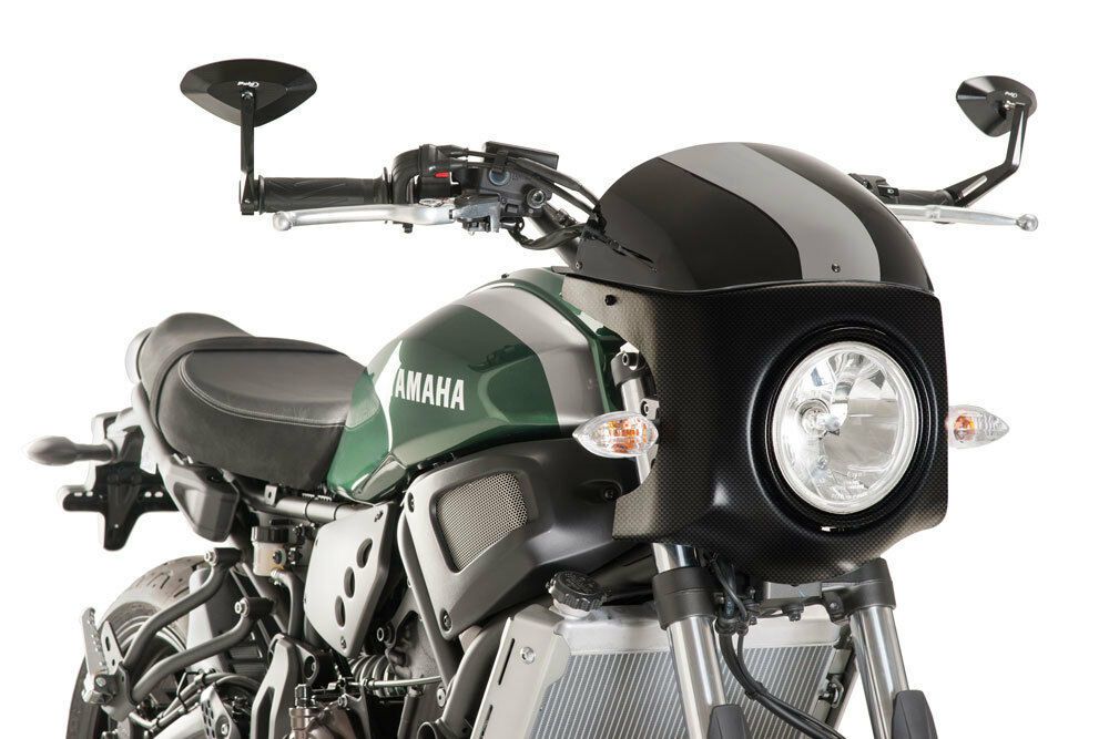 PUIG 9187N Retro-Verkleidungscheibe passend fuer YAMAHA XSR700 Schwarz