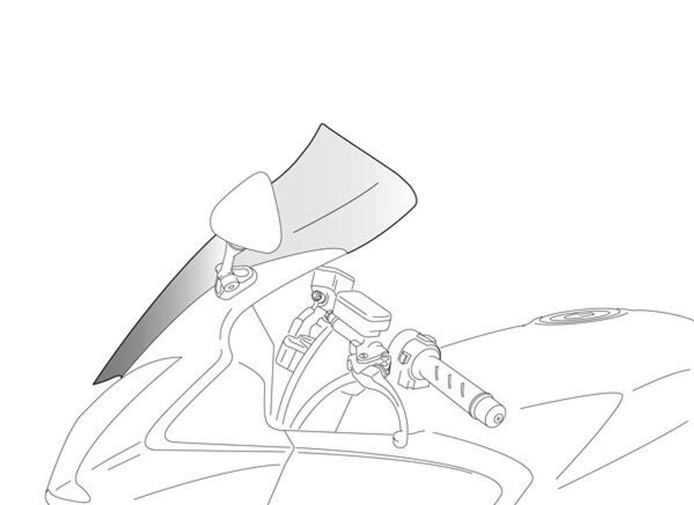 PUIG 6484W Tourenscheibe passend fuer APRILIA CAPONORD 1200 Transparent