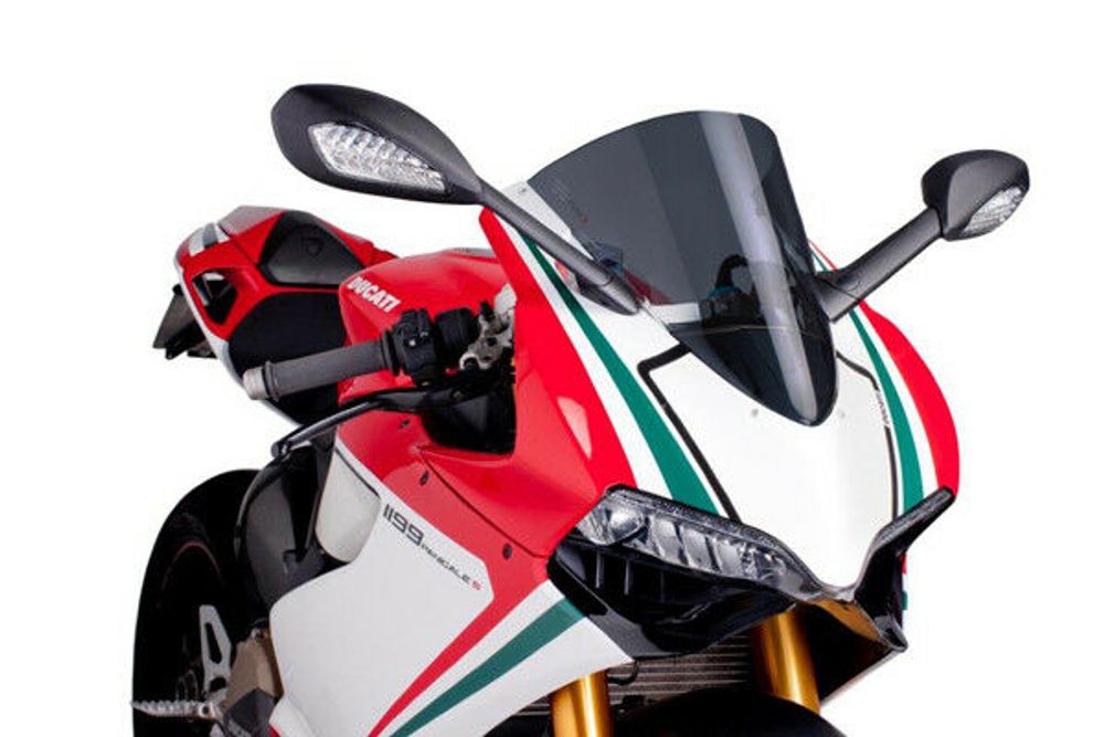 PUIG 5990F R-Racer Scheibe passend fuer DUCATI 1199 PANIGALE Stark getönt