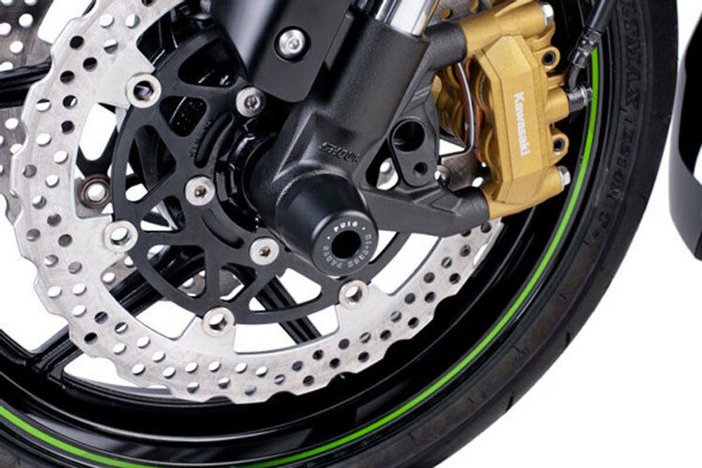 PUIG 7075N Achsprotektor Gabel verfügbar fuer Honda CBR1000RR 2014-2015 schwarz Set