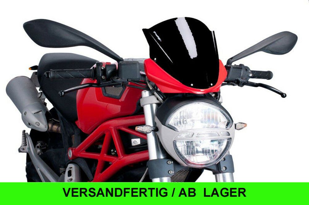 PUIG 5650N Tourenscheibe passend fuer DUCATI MONSTER 696 Schwarz