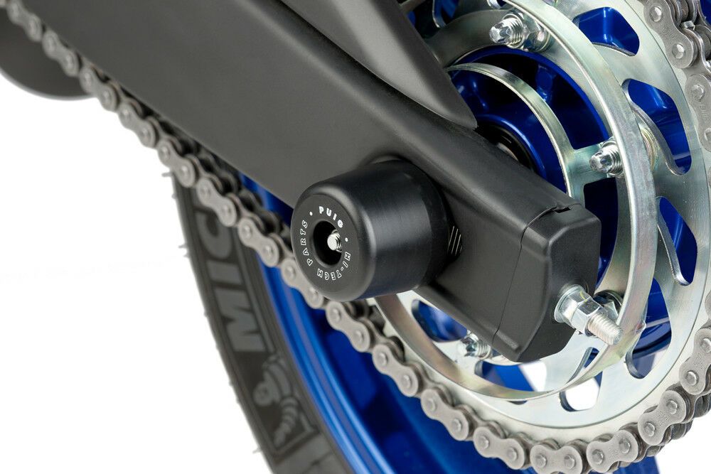 PUIG 8146N Achsprotektor Hinterradschwinge verfügbar fuer Yamaha YZF-R3 2015-2016 schwarz Set