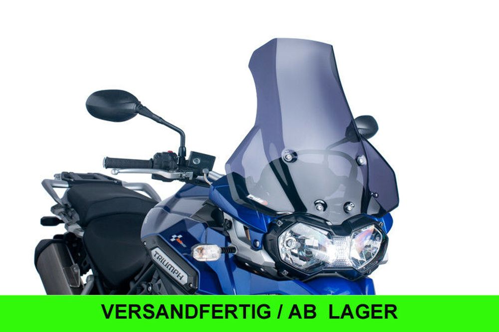 PUIG 6000F Tourenscheibe passend fuer TRIUMPH TIGER EXPLORER Stark getönt