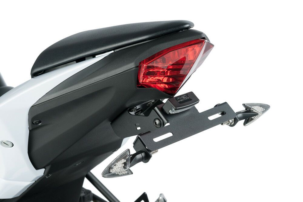 PUIG 7788N Kennzeichenhalters passend fuer KAWASAKI Z125 Schwarz