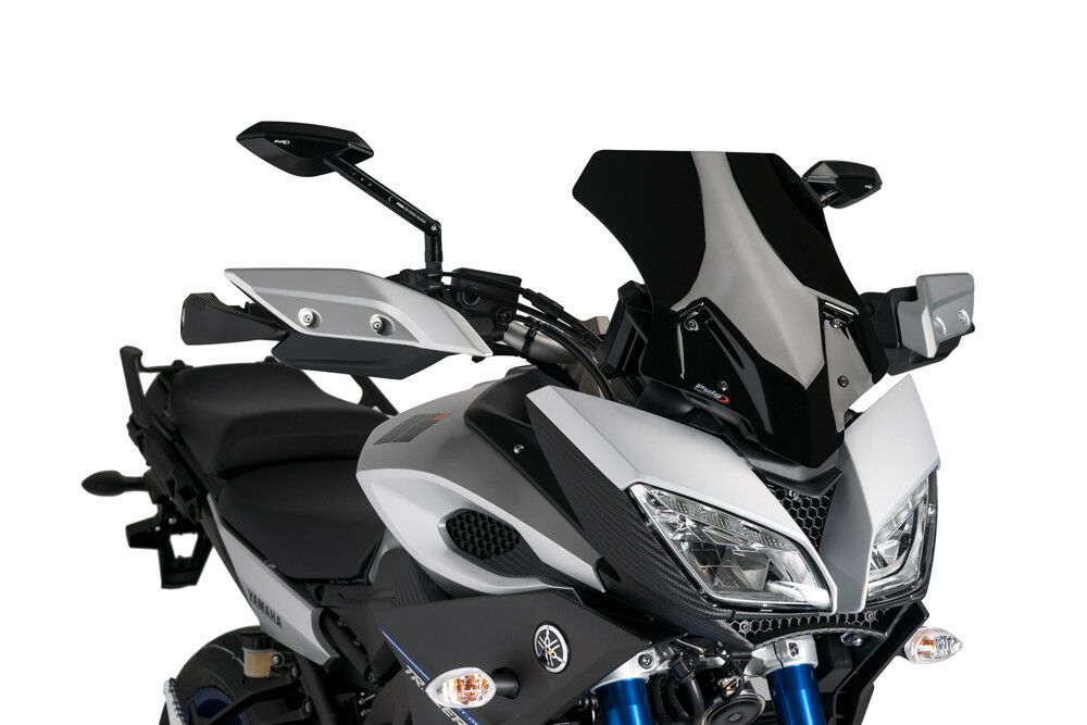 PUIG 7645N Sportscheibe passend fuer YAMAHA MT-09 TRACER Schwarz