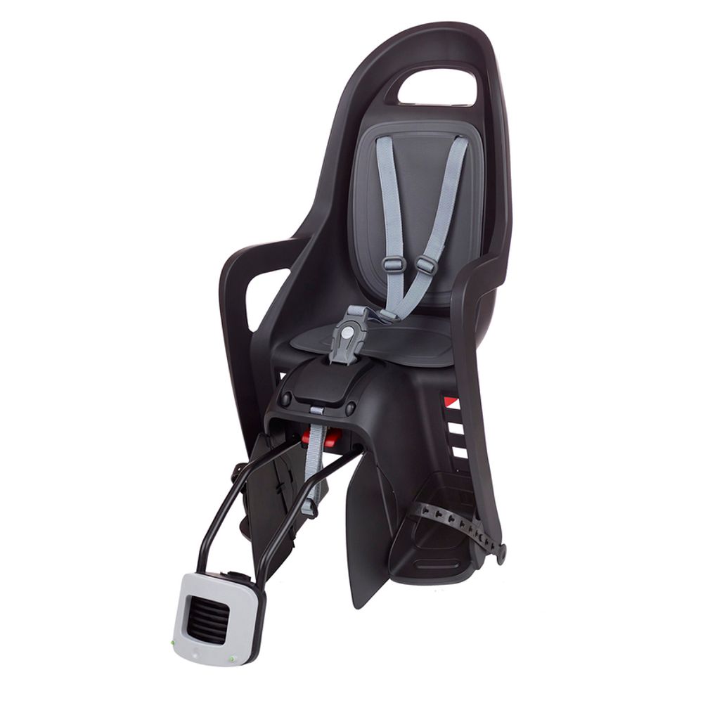 SP 1100352 POLISPORT Groovy RS+ Rear Child Bike Seat Frame Mounting - Black/Dark Grey passend fuer Grau & Sch