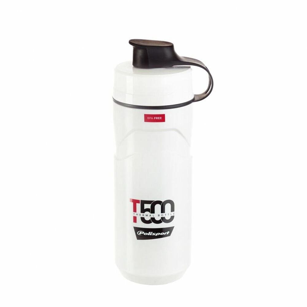 SP 1100376 POLISPORT Thermal Bottle T500 White/Red 500/650ml passend fuer