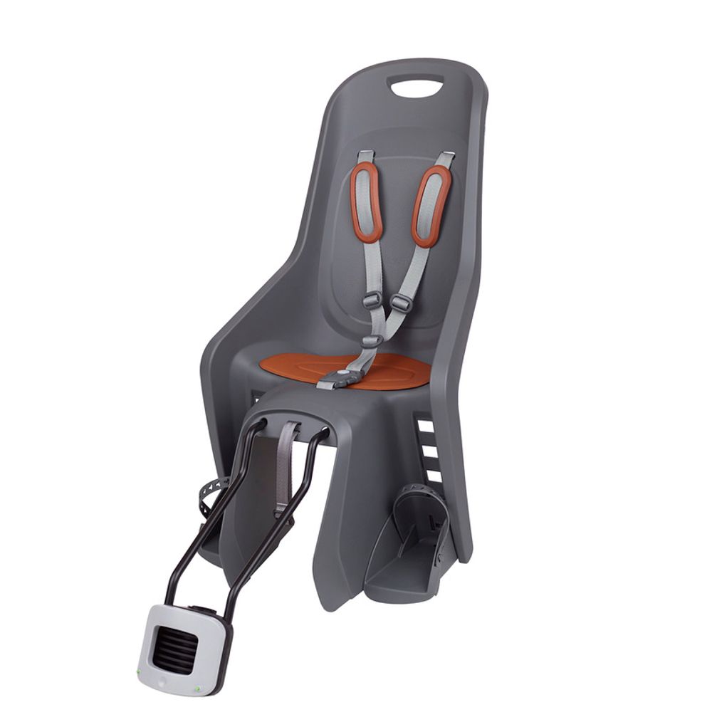 SP 1100427 POLISPORT Bubbly Maxi Plus FF 29" Rear Child Bike Seat Frame Mounting - Charcoal Grey/Brown passend fuer Braun & Gr