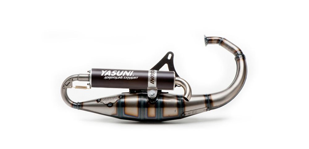 SP 1106095 YASUNI Scooter R Full Exhaust System - Steel/Aluminium Black passend fuer MBK BOOSTER
