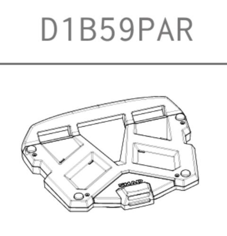 SP 1109264 SHAD Universal-Montageplatte SH48/SH49/SH50/SH58X/SH59X passend fuer HONDA PS 125
