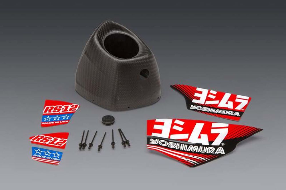 SP 1109770 YOSHIMURA USA Carbon End Cap Replacement Kit RS-12 passend fuer HUSQVARNA FC 250