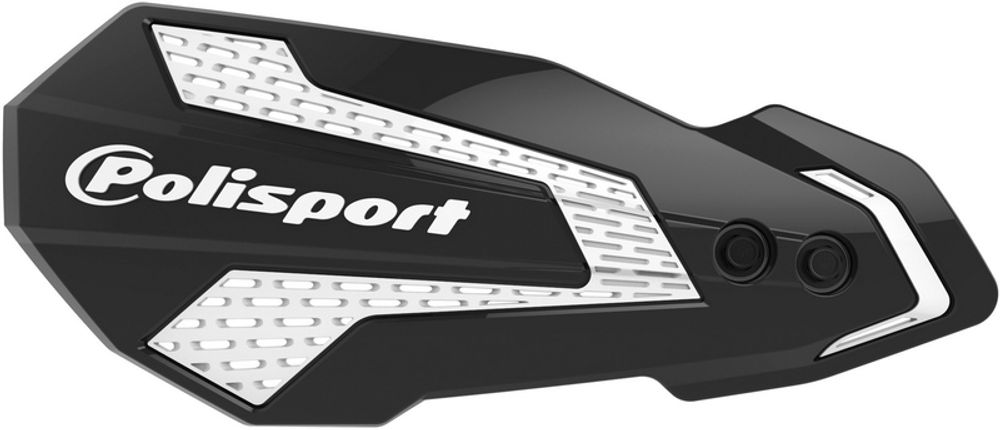 SP 1109878002 POLISPORT MX Flow Handschützer Schwarz / Weiß - Kawasaki KX250F / 450F passend fuer KAWASAKI KX 250 Schwarz &