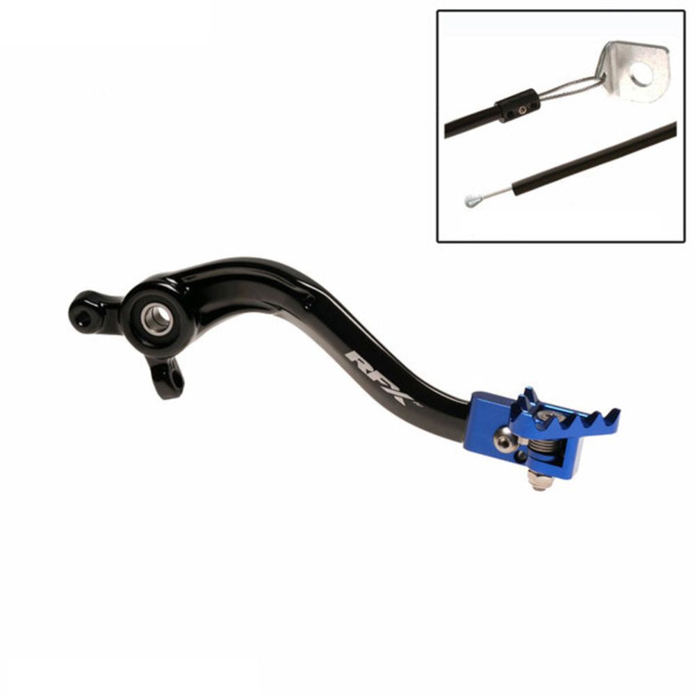 SP 1110866001 RFX Pro FT Hinterradbremshebel (Schwarz/Blau) - Husqvarna TC85 passend fuer KTM 85 SX Blau & Sch