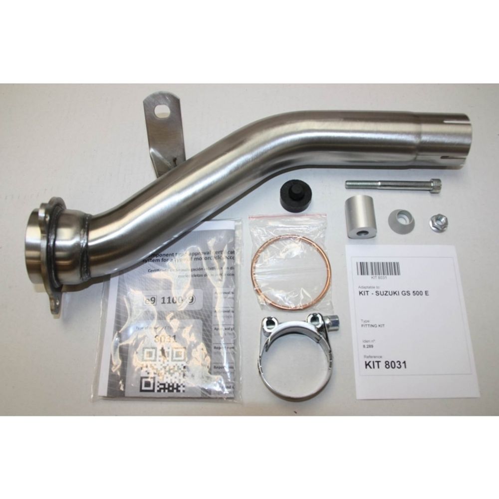 SP 1111307 IXIL Hexoval Endtopf Edelstahl / Endkappe schwarz passend fuer SUZUKI GS 500
