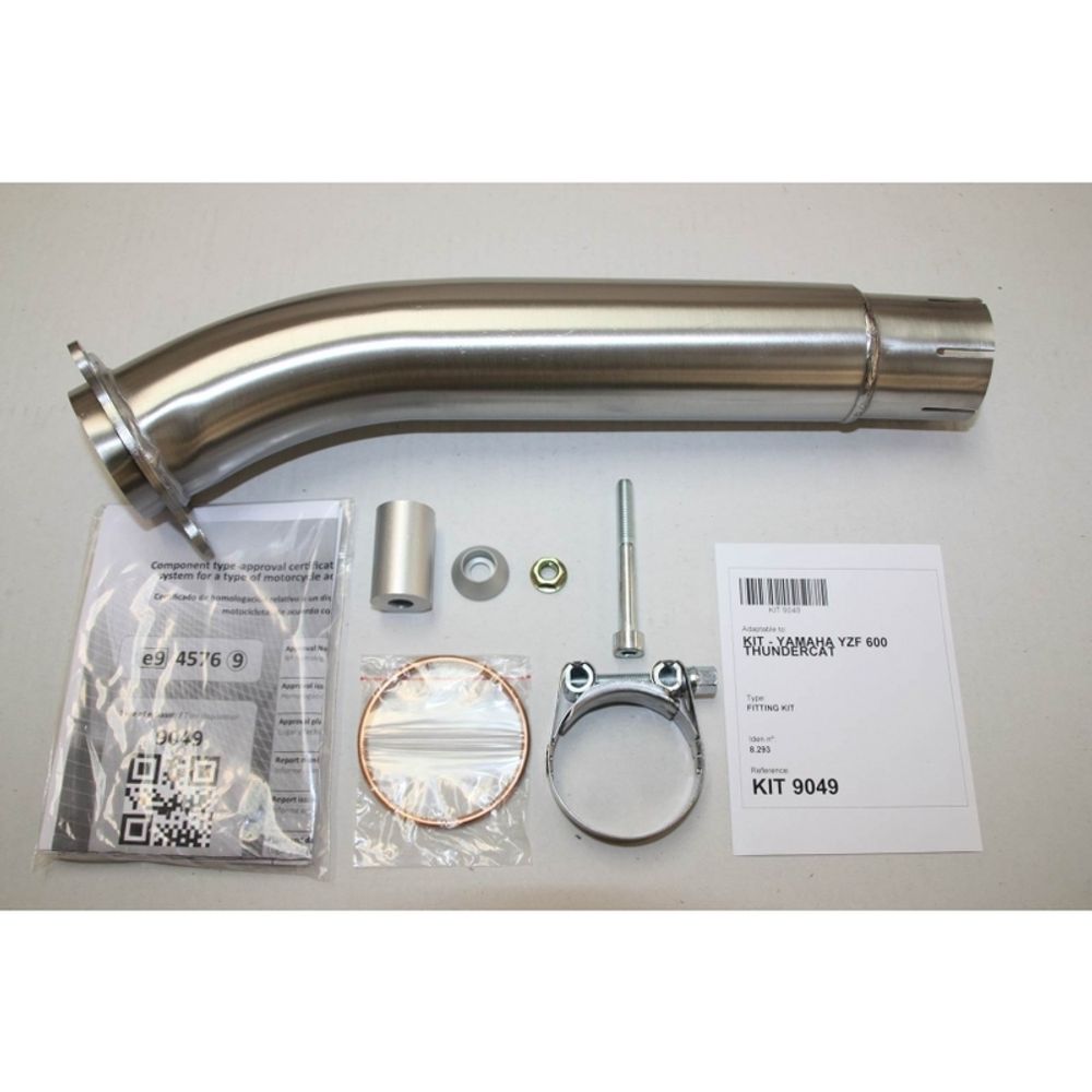 SP 1111319 IXIL Hexoval Endtopf Edelstahl / Endkappe Edelstahl schwarz - OY9049VSE passend fuer YAMAHA YZF 600