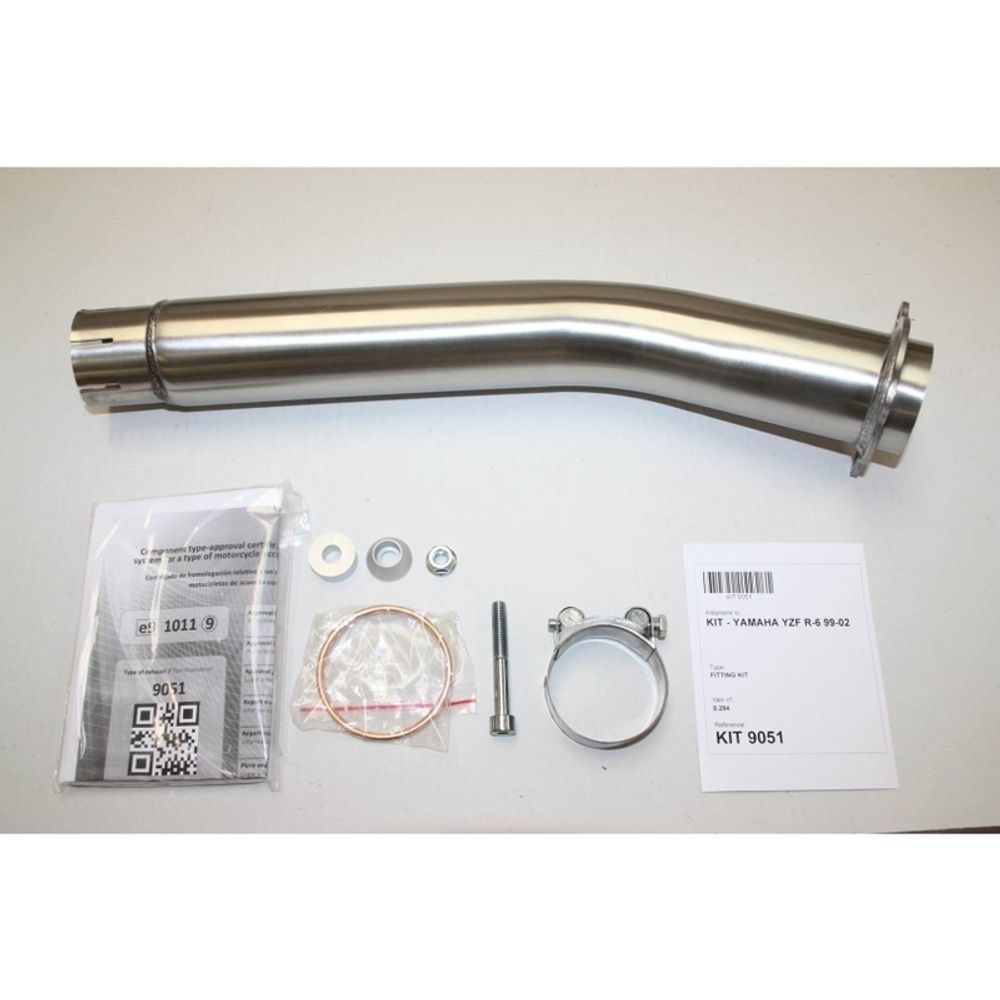 SP 1111320 IXIL Hexoval Endtopf Edelstahl / Endkappe Edelstahl schwarz - OY9051VSE passend fuer YAMAHA YZF-R6