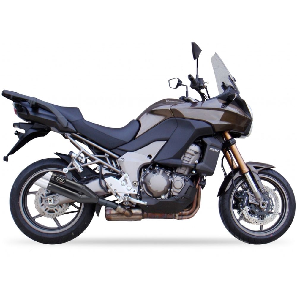 SP 1111376 IXIL Hyperlow Endtopf Edelstahl schwarz / Endkappe Aluminium - XK7384XB passend fuer KAWASAKI KX 85