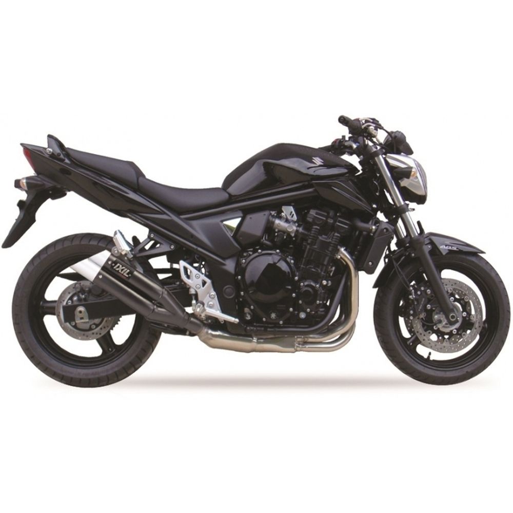 SP 1111378 IXIL Hyperlow Endtopf Edelstahl schwarz / Endkappe Aluminium - XS8357XB passend fuer SUZUKI GSF 650 BANDIT