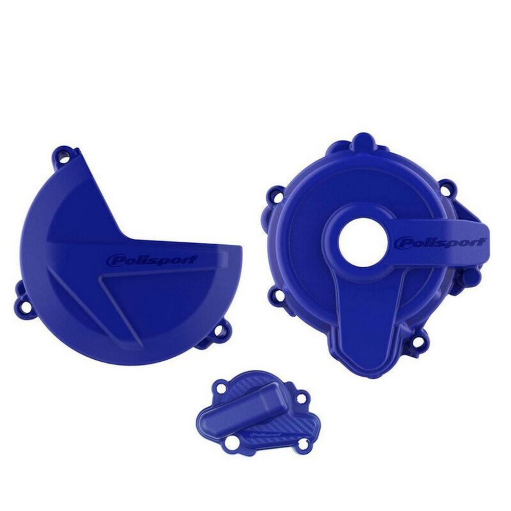 SP 1119668002 POLISPORT Kupplungs-, Zündungs- und Wasserpumpendeckelschutz Set - Sherco SE 250 / 300 (14-22) passend fuer SHERCO 250 SE-R Blau