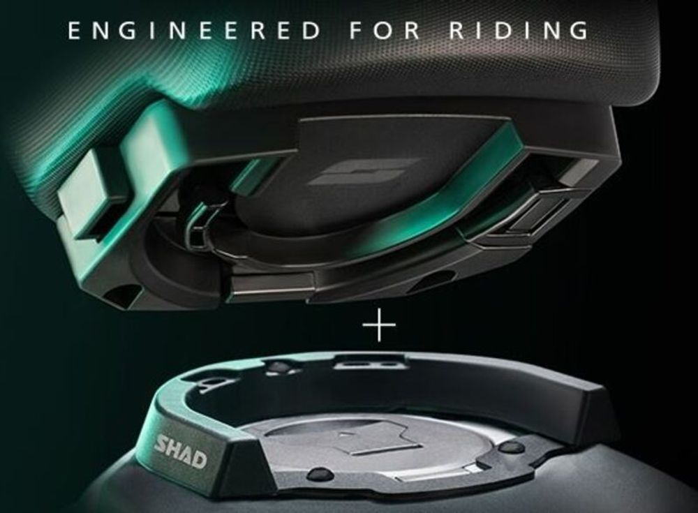 SP 1124388 SHAD Tank Click System passend fuer KAWASAKI Z 300 Schwarz