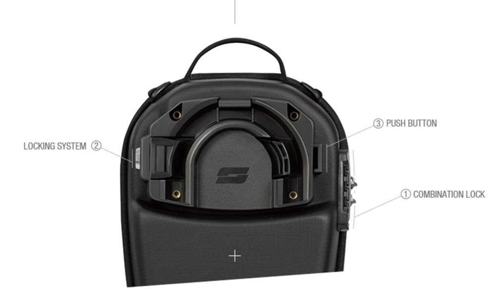 SP 1124389 SHAD Tank Click System passend fuer KAWASAKI NINJA ZX-4R Schwarz